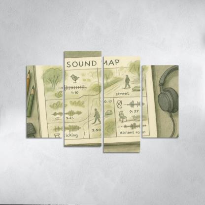 Sonic Nature Cartography home decor