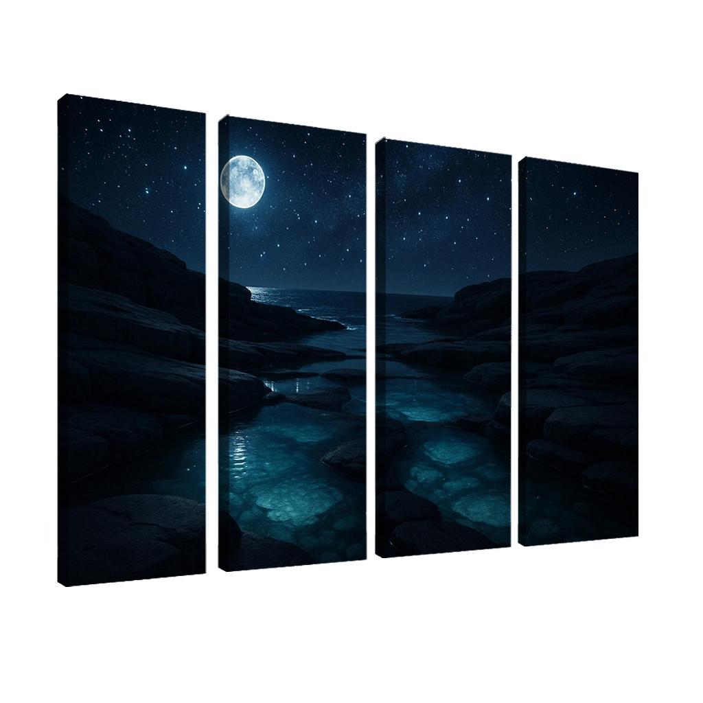 Starlit Reflections Of Crystal Sound abstract paintings frame