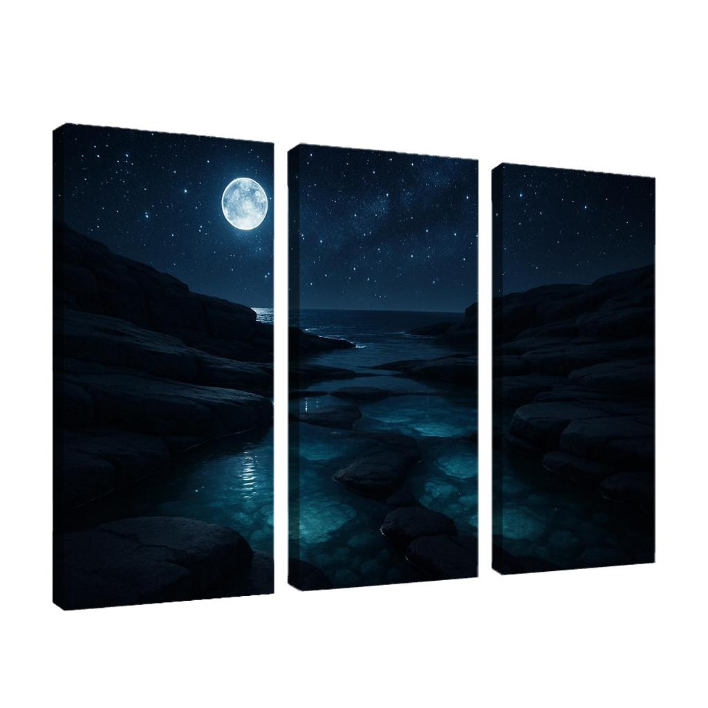 Starlit Reflections Of Crystal Sound abstract paintings frame