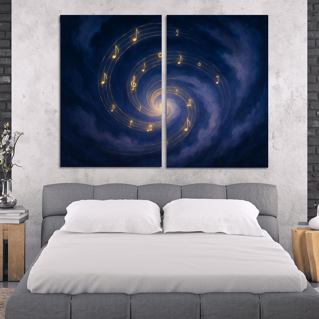 Symphony Of Sleeping Thoughts canvas paintings frame