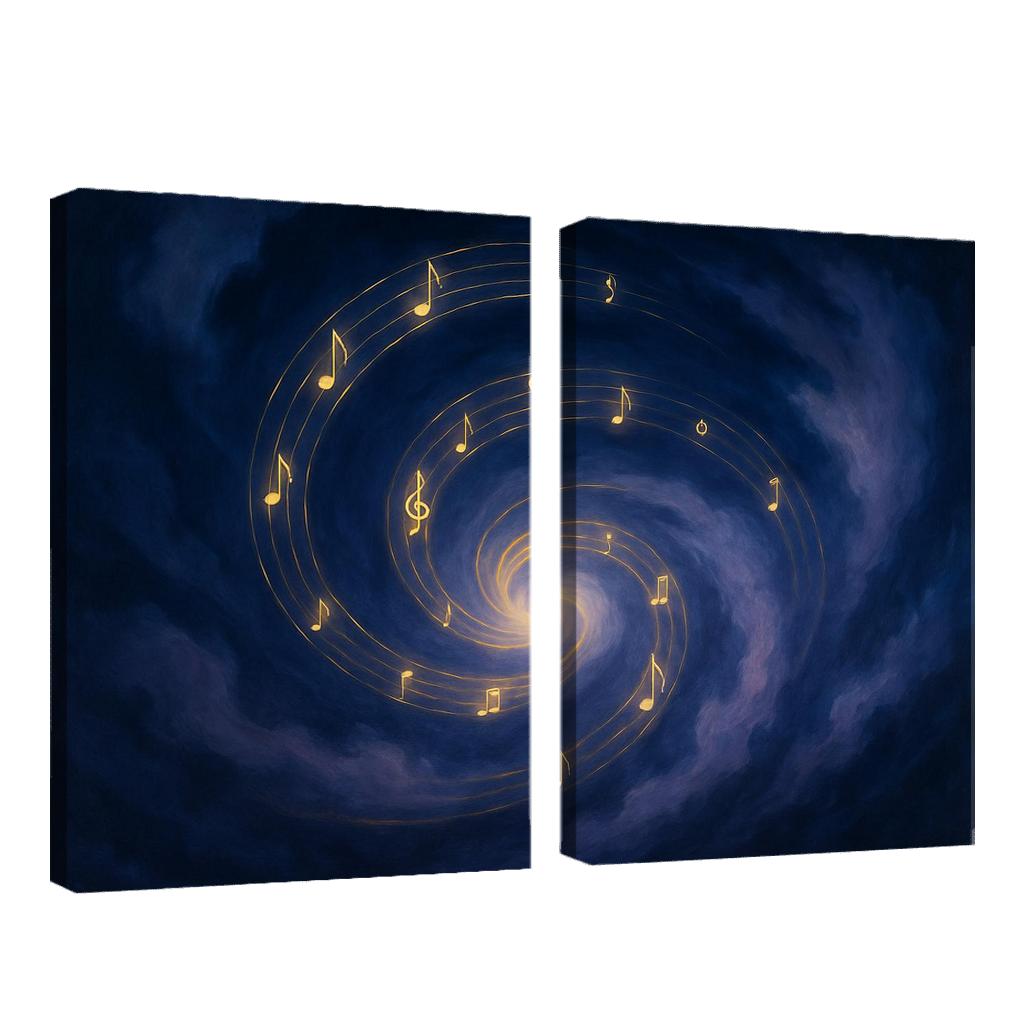 Symphony Of Sleeping Thoughts canvas paintings frame