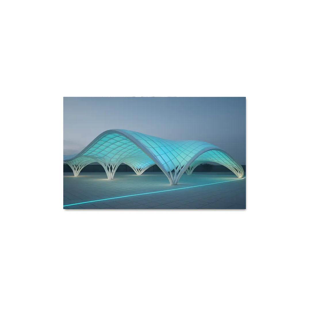 Adaptive Light Weave Pavilion art trends
