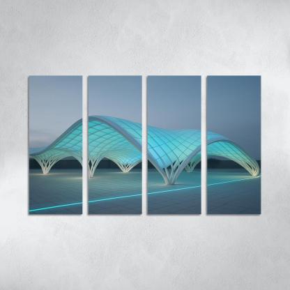 Adaptive Light Weave Pavilion art trends