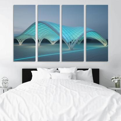 Adaptive Light Weave Pavilion art trends