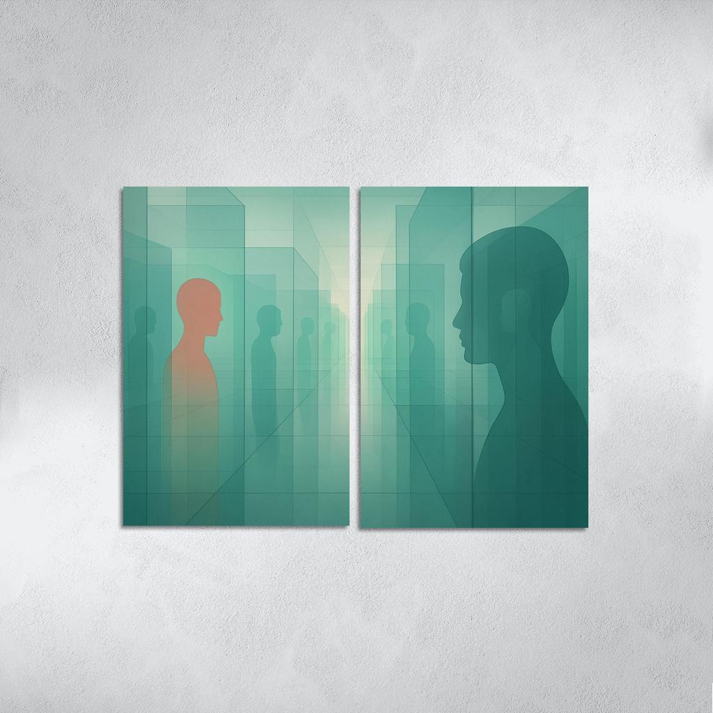 Mirror Archive Of Possible Selves modern paintings frame