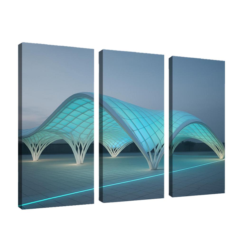 Adaptive Light Weave Pavilion art trends