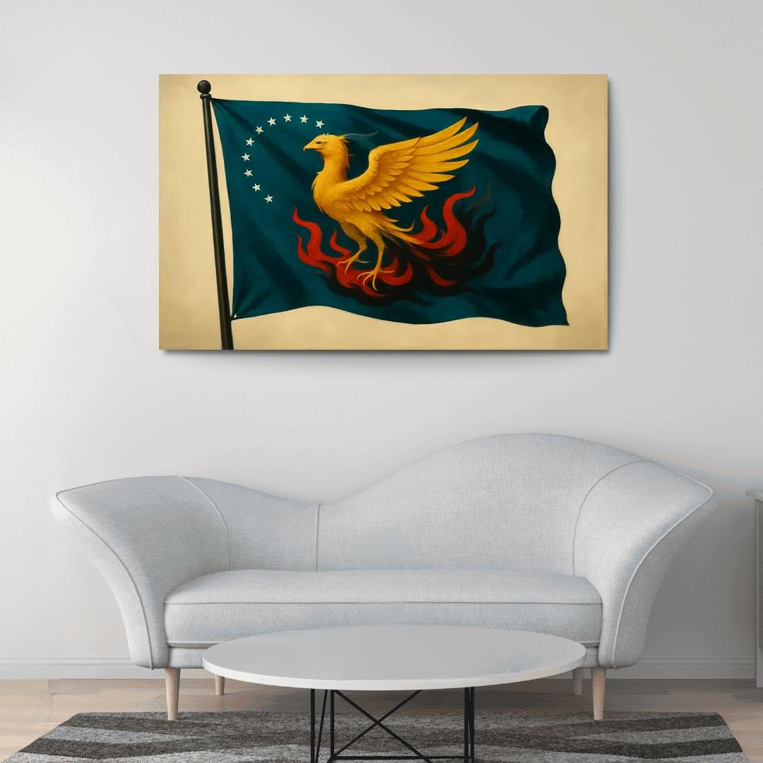 Phoenix Standard Of Renewal abstract paintings frame