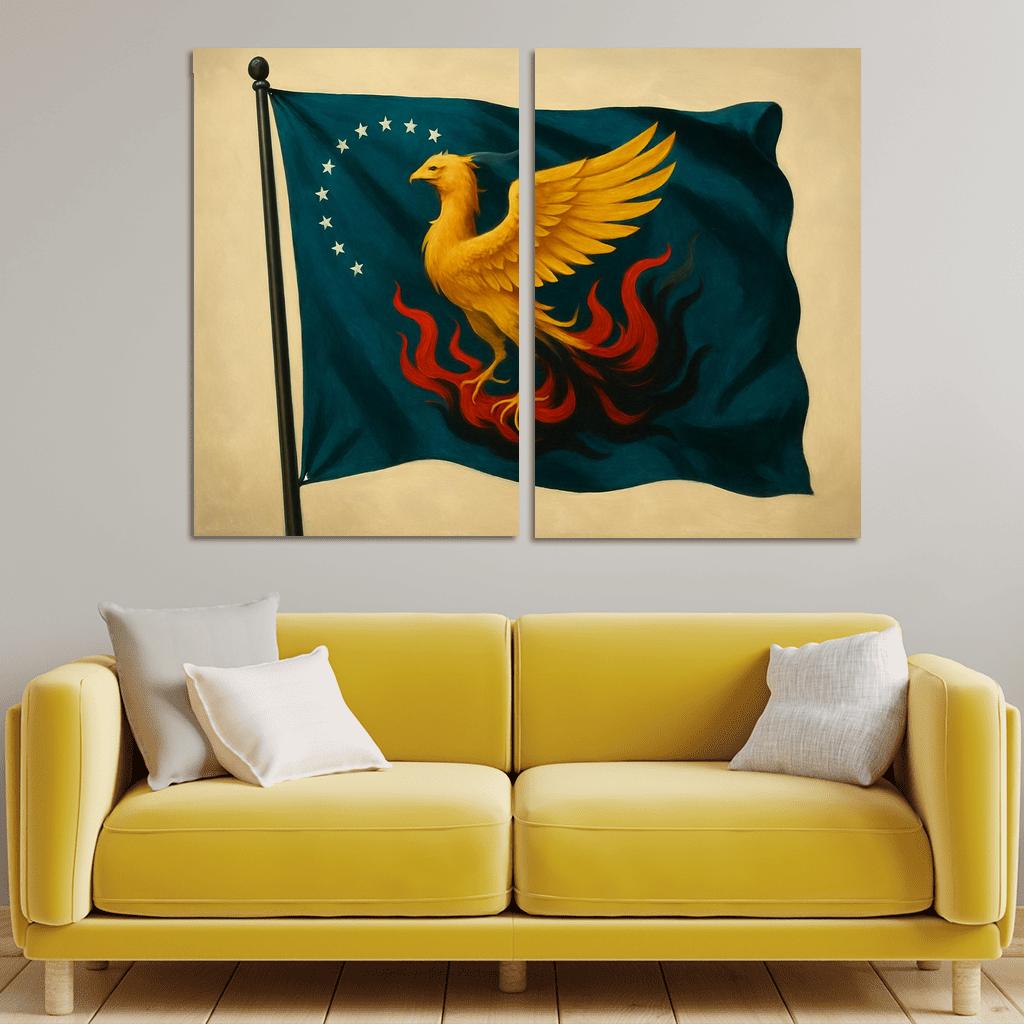 Phoenix Standard Of Renewal abstract paintings frame