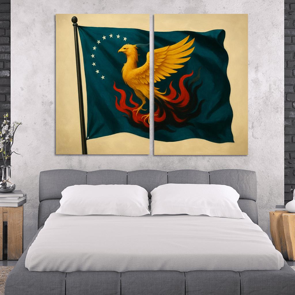 Phoenix Standard Of Renewal abstract paintings frame