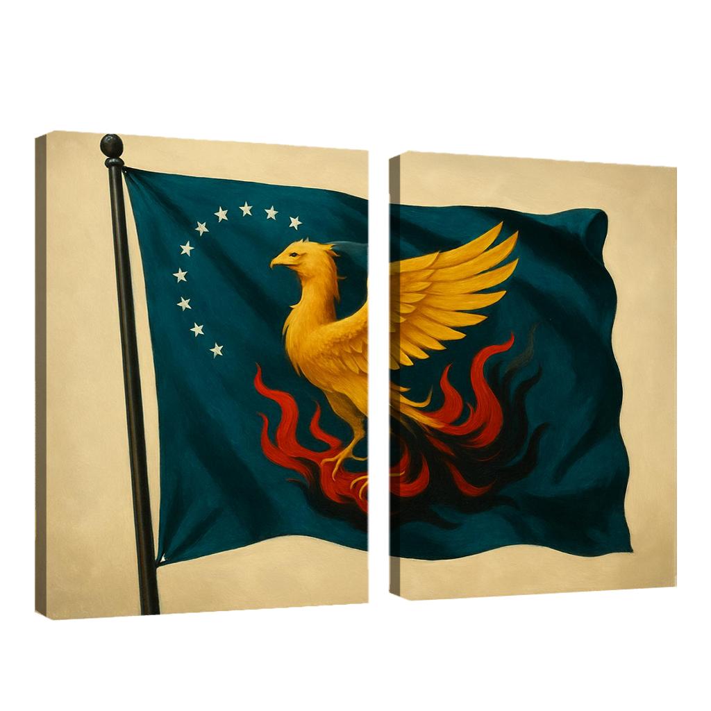 Phoenix Standard Of Renewal abstract paintings frame