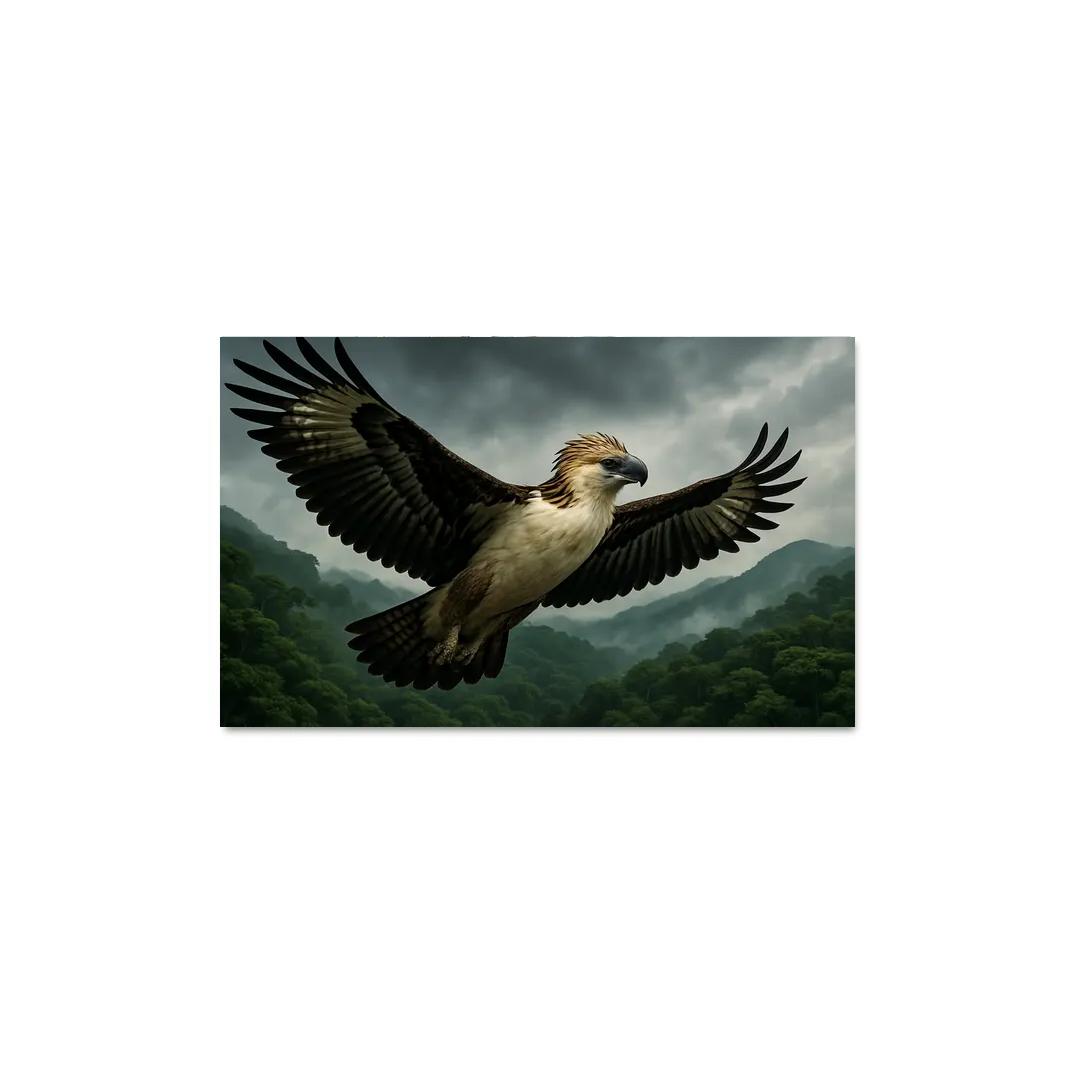 The Regal Philippine Eagle Above Emerald Rainforest wall decor