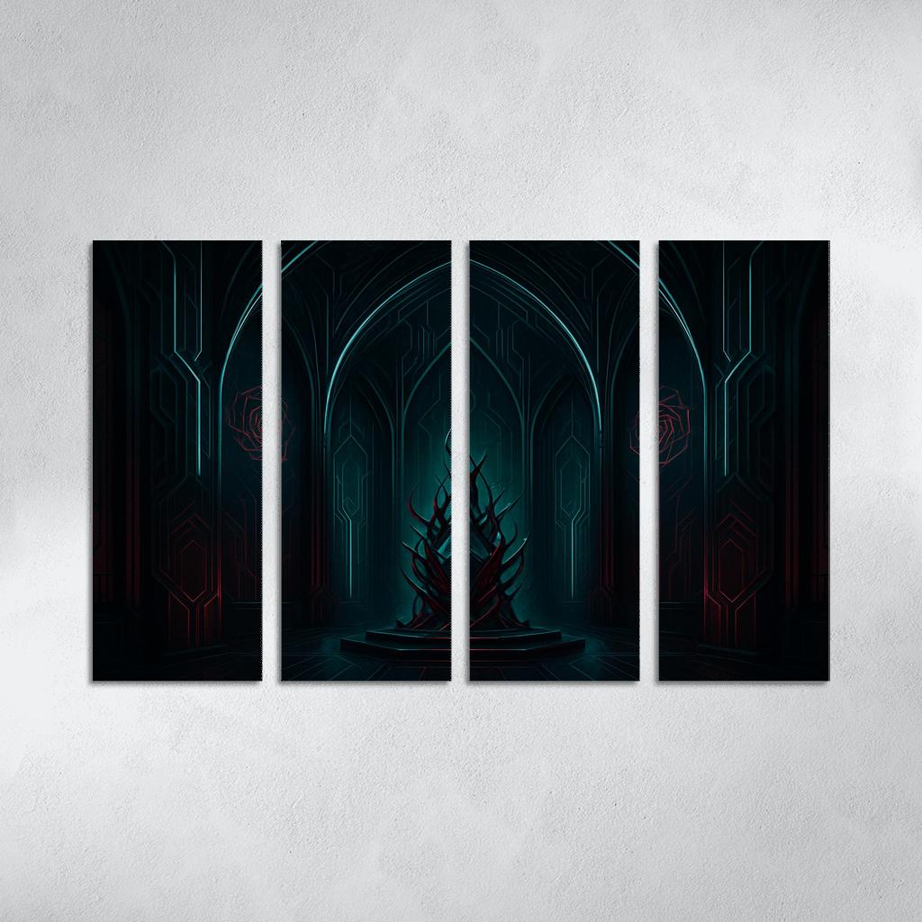 Digital Thorn Sanctuary canvas paintings frame