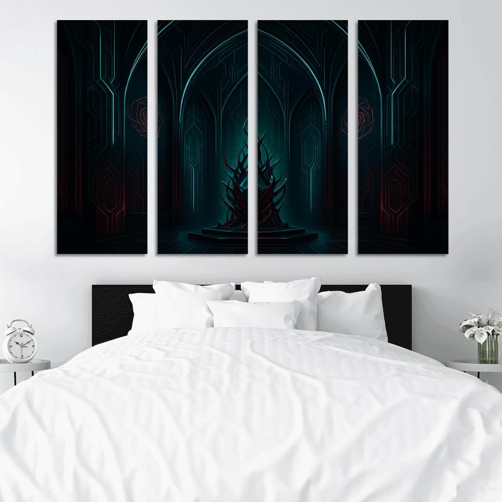 Digital Thorn Sanctuary canvas paintings frame