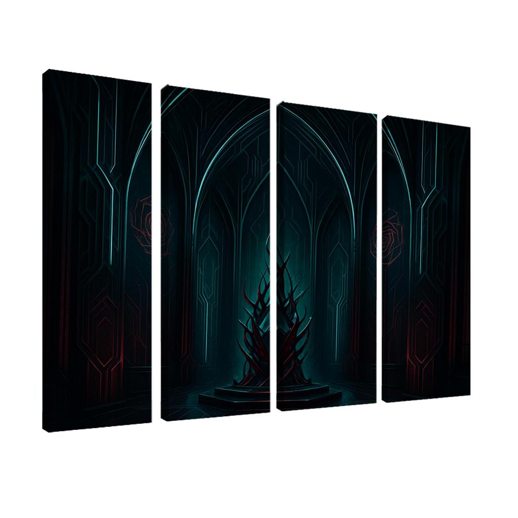Digital Thorn Sanctuary canvas paintings frame