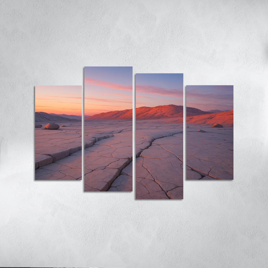 Celestial Dawn Over Quartz Plateau custom paintings frame