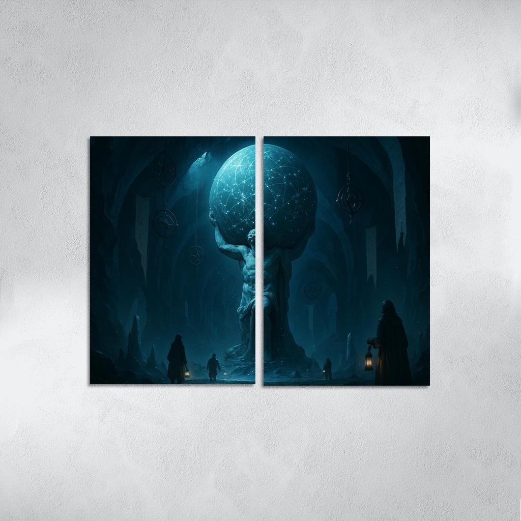 Whispering Atlas Of The Hollow Moon oil paintings frame