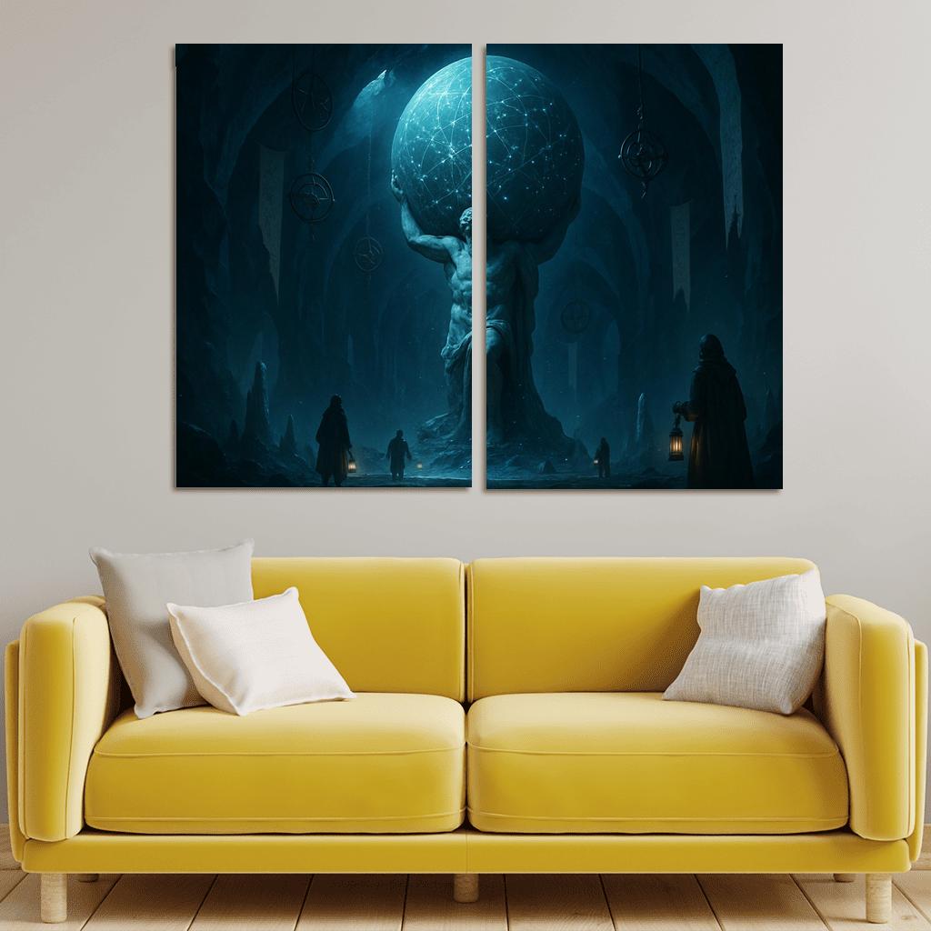 Whispering Atlas Of The Hollow Moon oil paintings frame