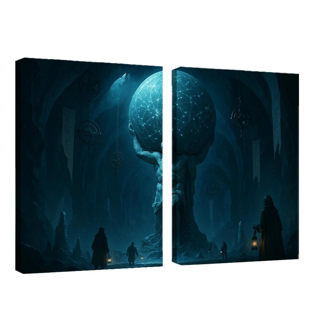 Whispering Atlas Of The Hollow Moon oil paintings frame