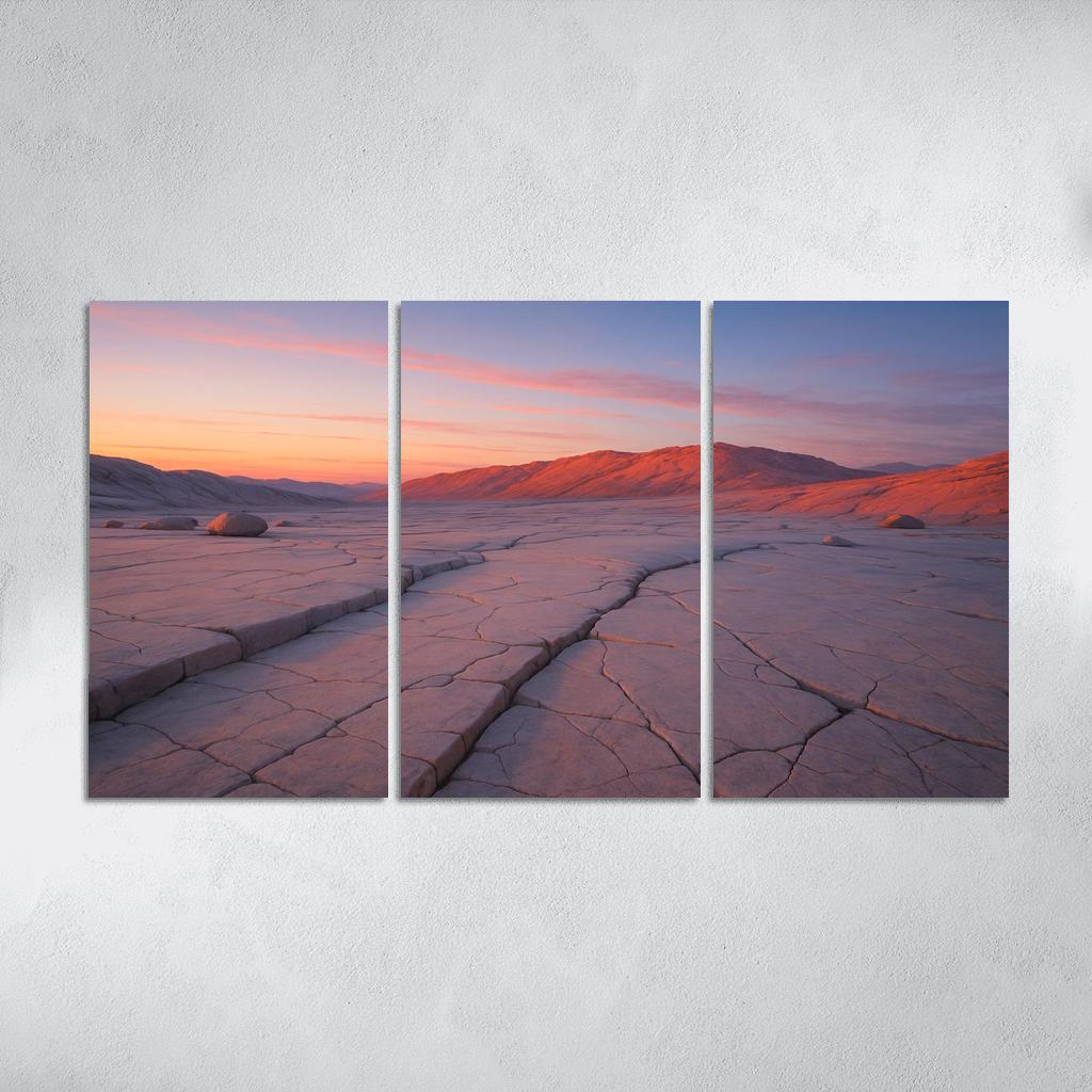 Celestial Dawn Over Quartz Plateau custom paintings frame