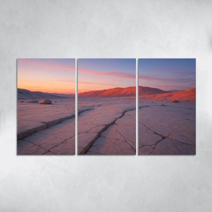 Celestial Dawn Over Quartz Plateau custom paintings frame