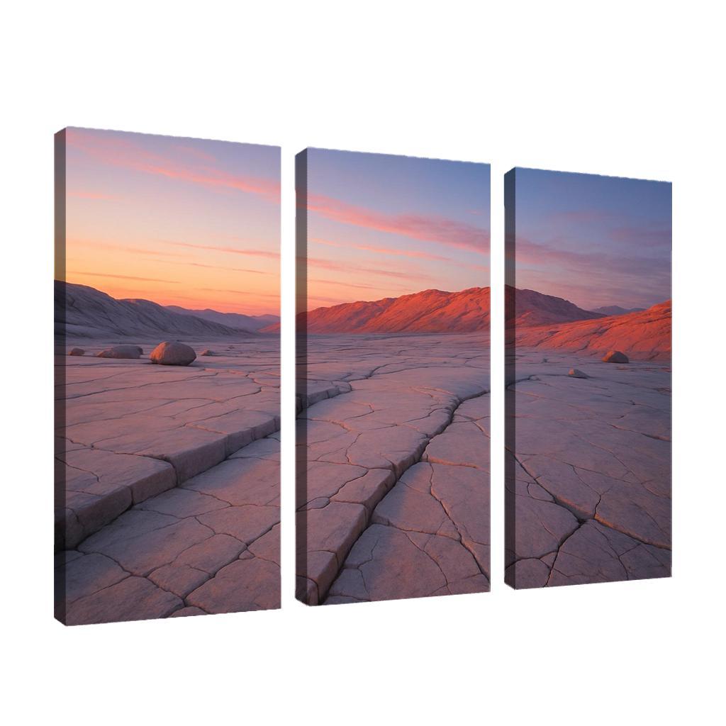 Celestial Dawn Over Quartz Plateau custom paintings frame