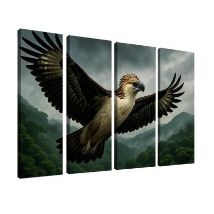 The Regal Philippine Eagle Above Emerald Rainforest wall decor