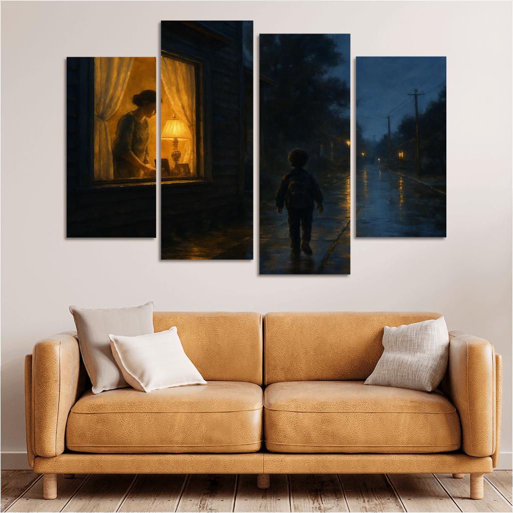 Light In The Window canvas paintings frame