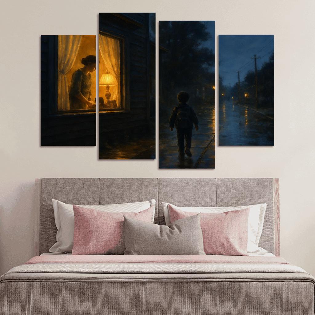 Light In The Window canvas paintings frame