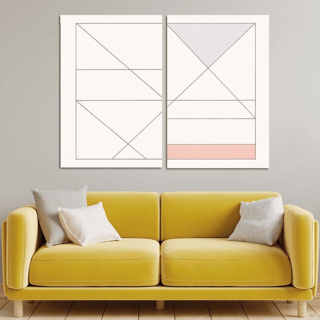 Measured Breath Of Angles framed paintings