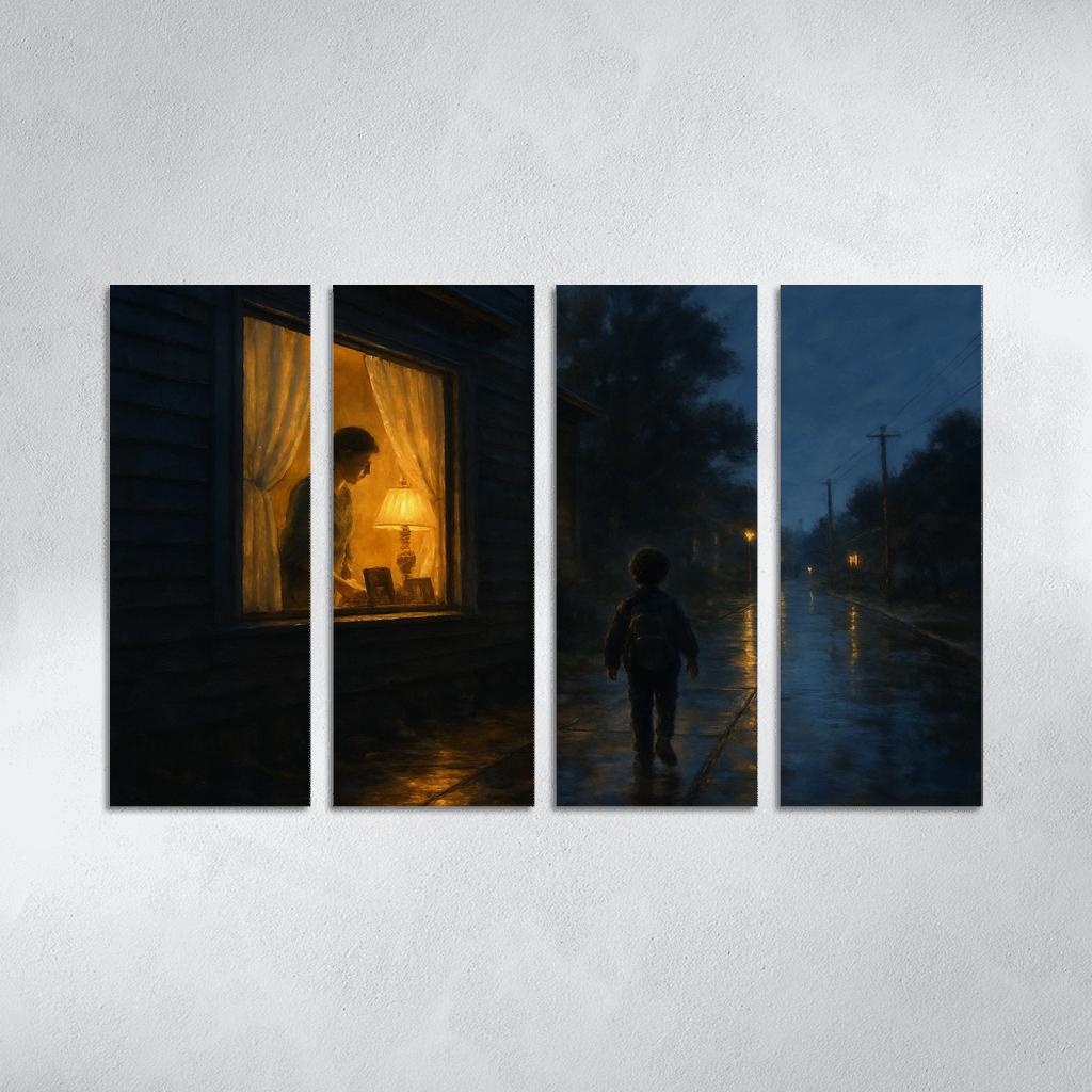 Light In The Window canvas paintings frame