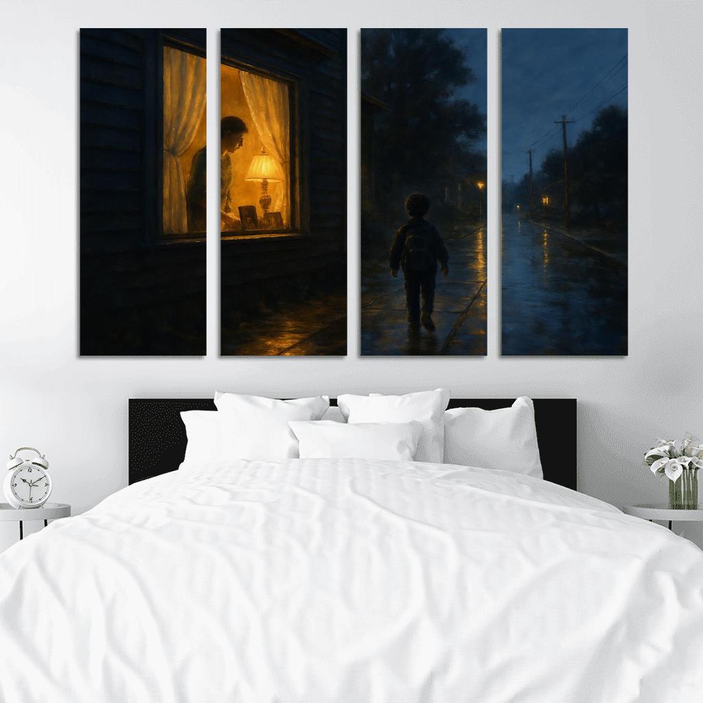 Light In The Window canvas paintings frame