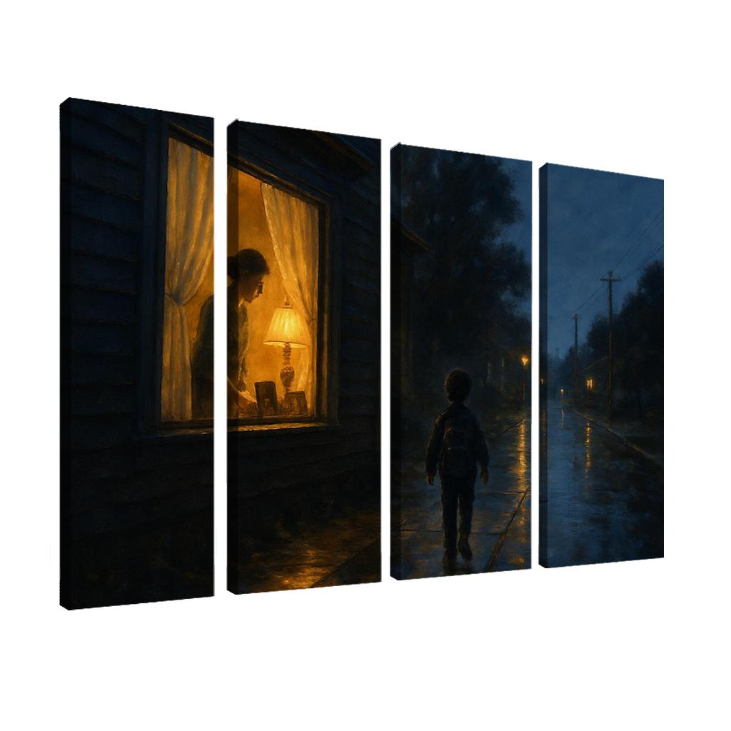 Light In The Window canvas paintings frame