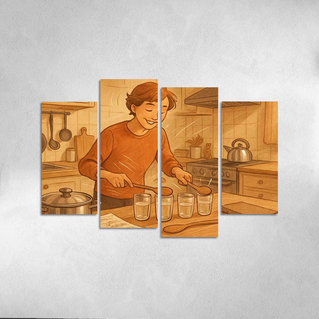 Kitchen Soundscapes And Rhythm custom paintings frame