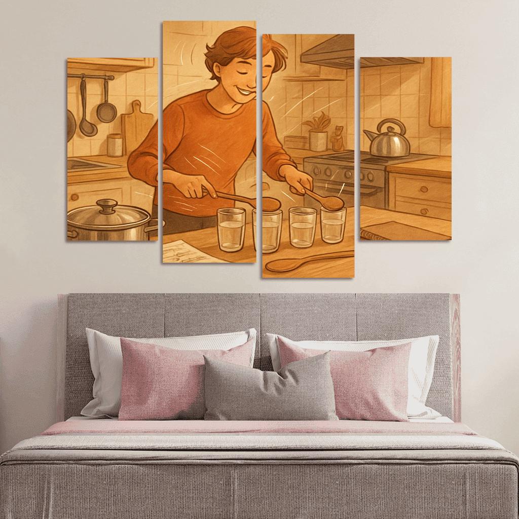 Kitchen Soundscapes And Rhythm custom paintings frame