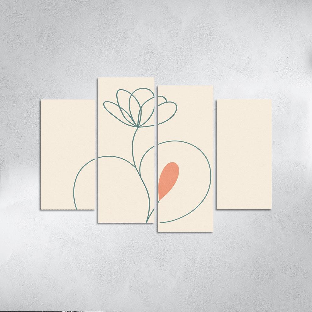 Quiet Contour canvas paintings frame