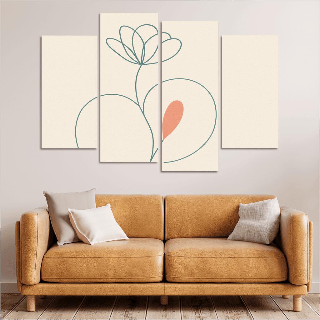 Quiet Contour canvas paintings frame