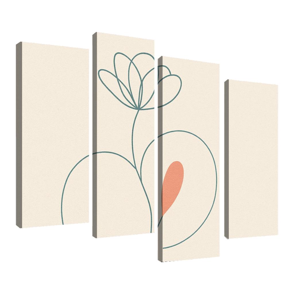 Quiet Contour canvas paintings frame