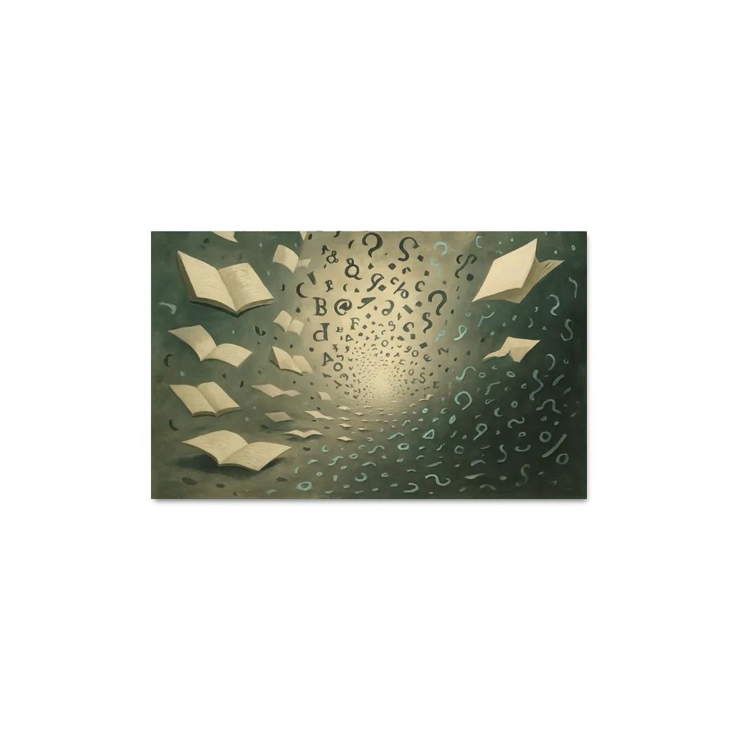 Library Of Shifting Meanings canvas paintings frame