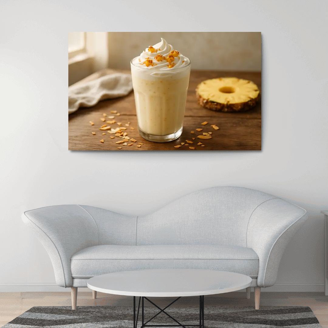 Roasted Pineapple Coconut Cloud Shake framed paintings