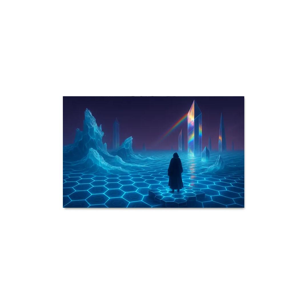 The Lattice Ocean Of Aurion oil paintings frame