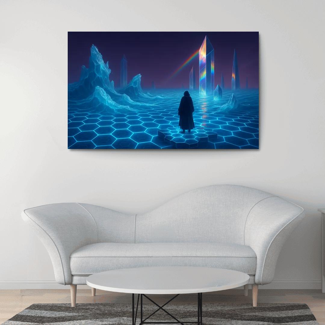 The Lattice Ocean Of Aurion oil paintings frame