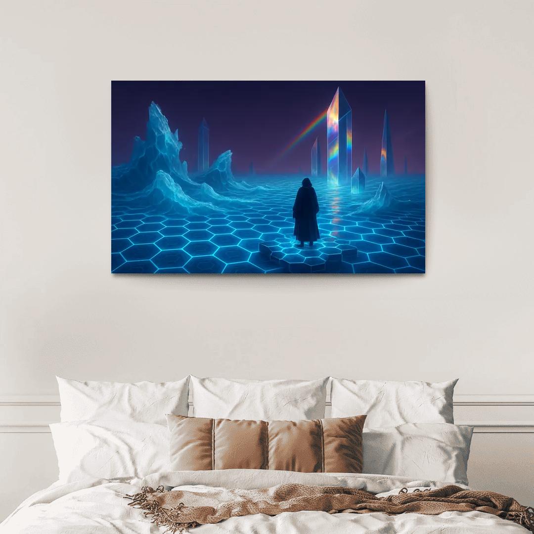 The Lattice Ocean Of Aurion oil paintings frame