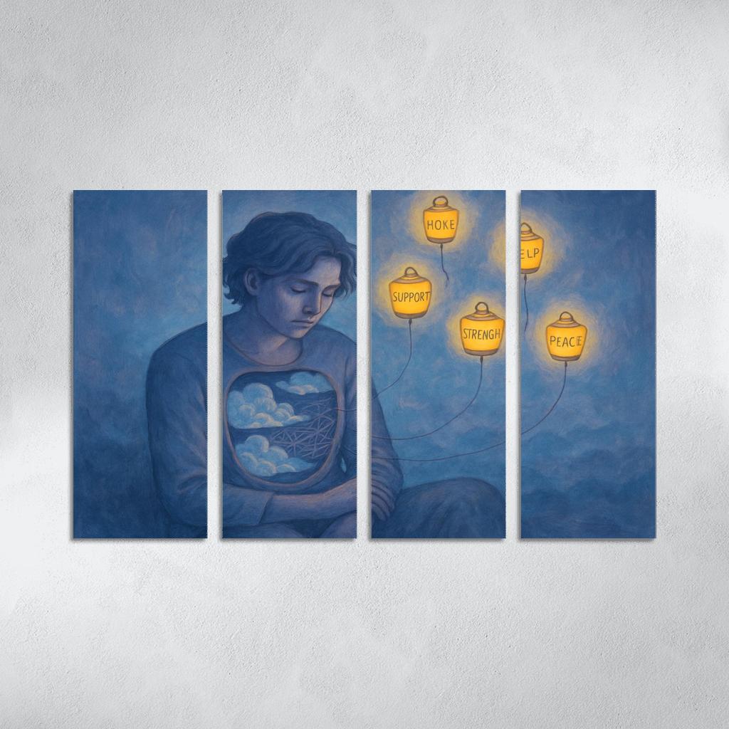 Quiet Minds Loud Canvases one-piece frames