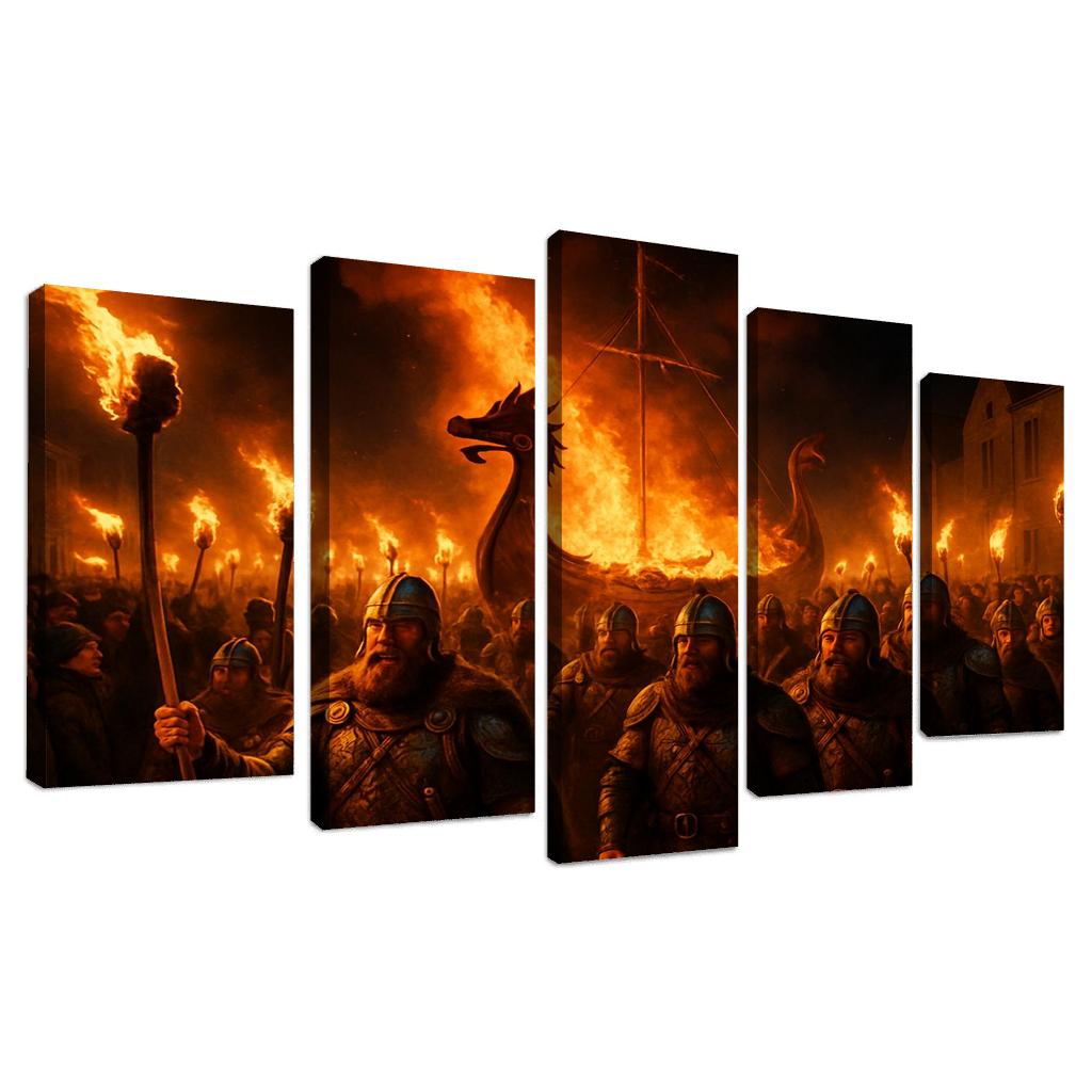 Up Helly Aa Fire Festival premium artwork frames