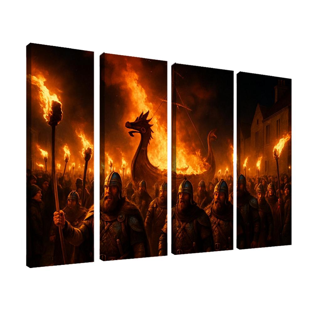 Up Helly Aa Fire Festival premium artwork frames
