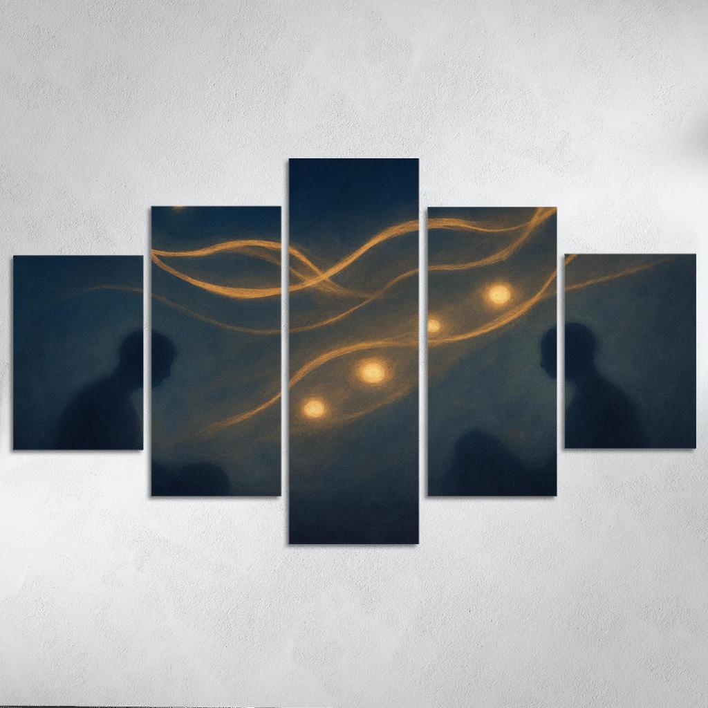Silent Orchestra Of Distant Thoughts abstract paintings frame