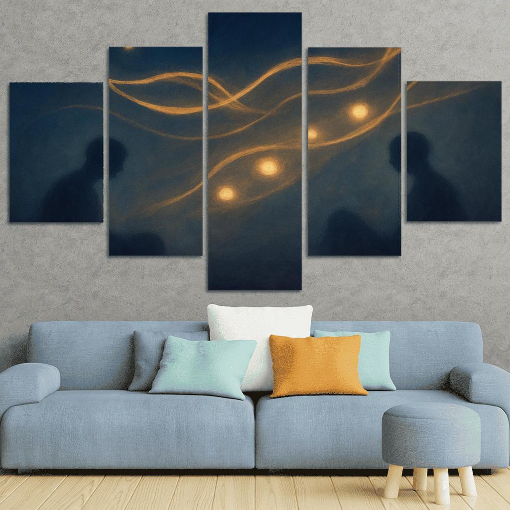 Silent Orchestra Of Distant Thoughts abstract paintings frame