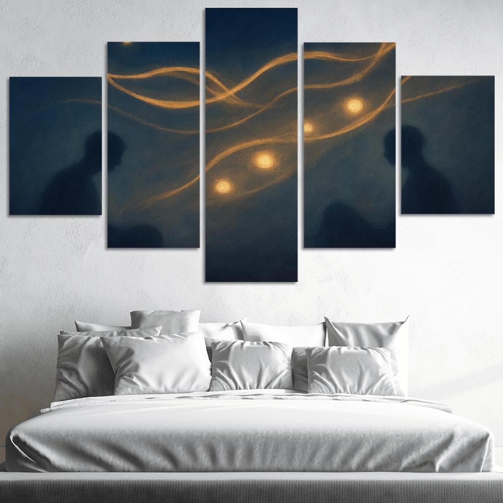 Silent Orchestra Of Distant Thoughts abstract paintings frame