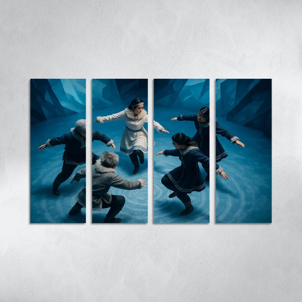 Arctic Pulse Step oil paintings frame