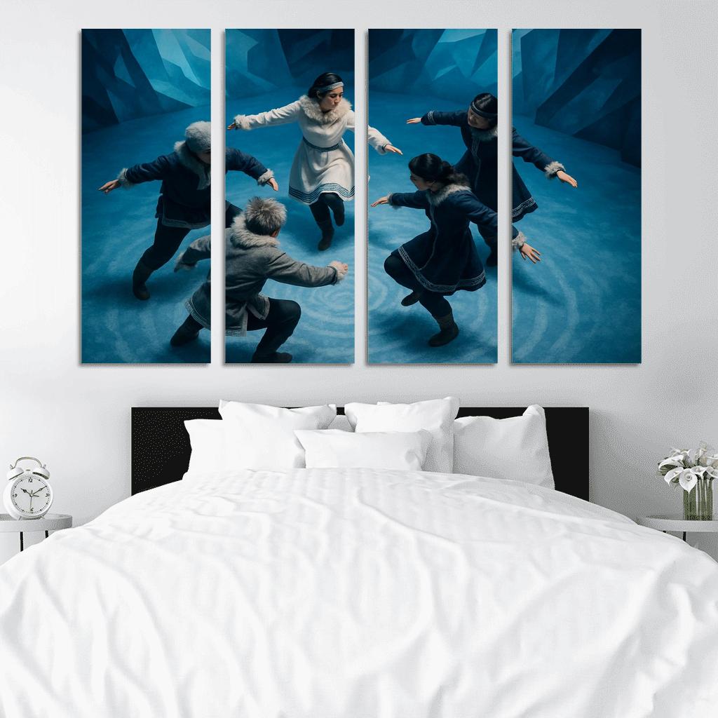 Arctic Pulse Step oil paintings frame